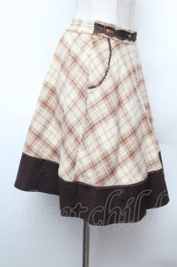 画像3: axes femme / チェックスカート  キナリ S-26-02-04-055-AX-SK-HR-ZS (3)