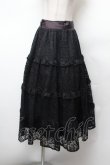 画像1: axes femme / レースロングスカート  黒 S-26-02-04-060-AX-SK-AS-ZS (1)