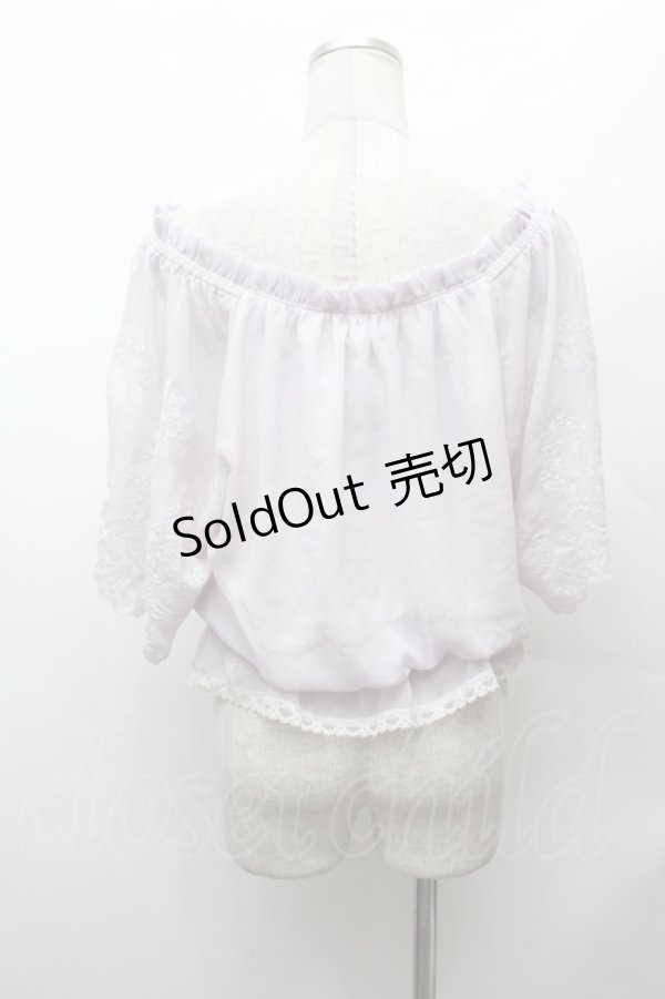 画像3: axes femme / 2WAY刺繍プルオーバー  ラベンダー S-26-02-04-007-AX-TO-AS-ZS (3)