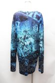 画像4: NieR Clothing / ハイドロ転写ロンT  黒×ブルー S-26-02-04-009-PU-TS-TE-ZS (4)