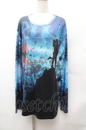 画像: NieR Clothing / 転写ロンT F ブルー S-26-02-04-010-PU-TS-TE-ZS