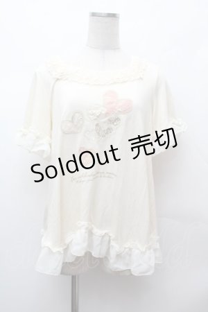 画像: axes femme / プリントカットソー  オフ S-26-02-04-002-AX-TO-AS-ZS