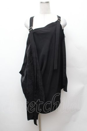 画像: Deorart / 百奇夜行 袈裟風　レイヤードベスト  黒 S-26-02-04-018-PU-TO-AS-ZS