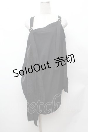 画像: Deorart / 百奇夜行 袈裟風　レイヤードベスト  黒 S-26-02-04-018-PU-TO-AS-ZS