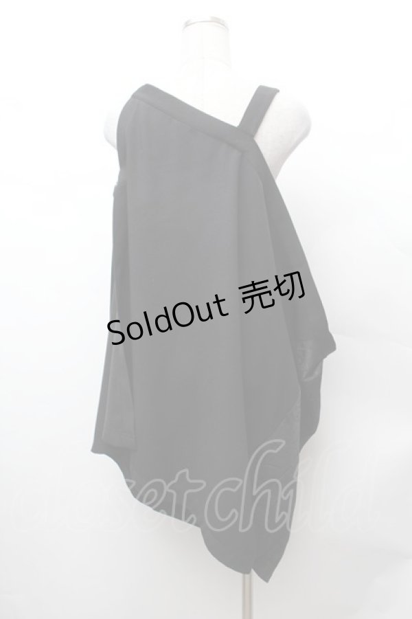 画像3: Deorart / 百奇夜行 袈裟風　レイヤードベスト  黒 S-26-02-04-018-PU-TO-AS-ZS (3)