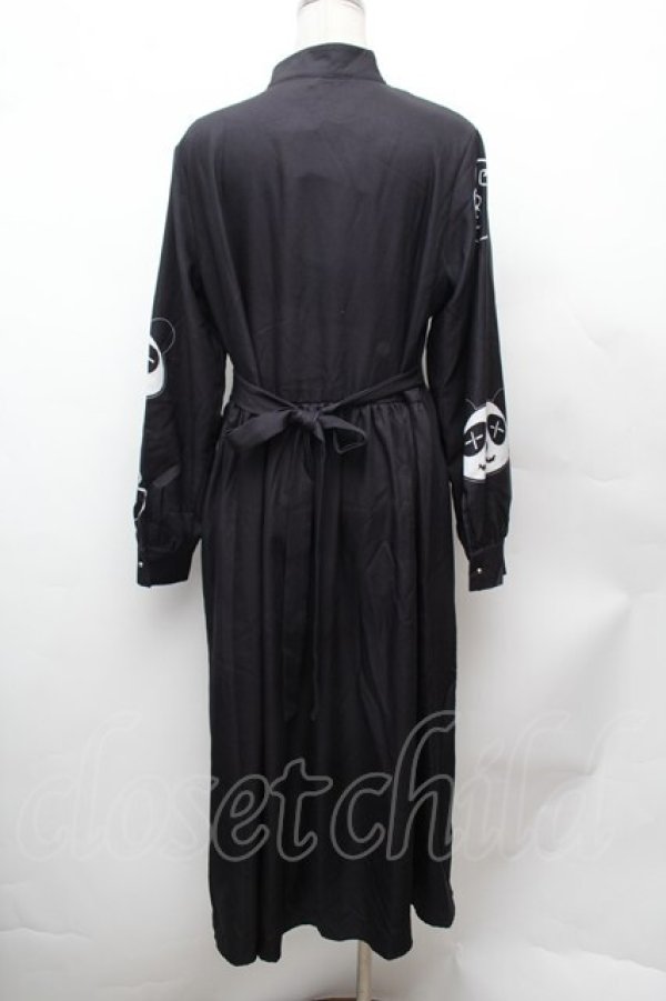 画像3: NieR Clothing / 田中さんチャイナデザインワンピース F 黒 S-26-02-04-021-PU-OP-TE-ZS (3)