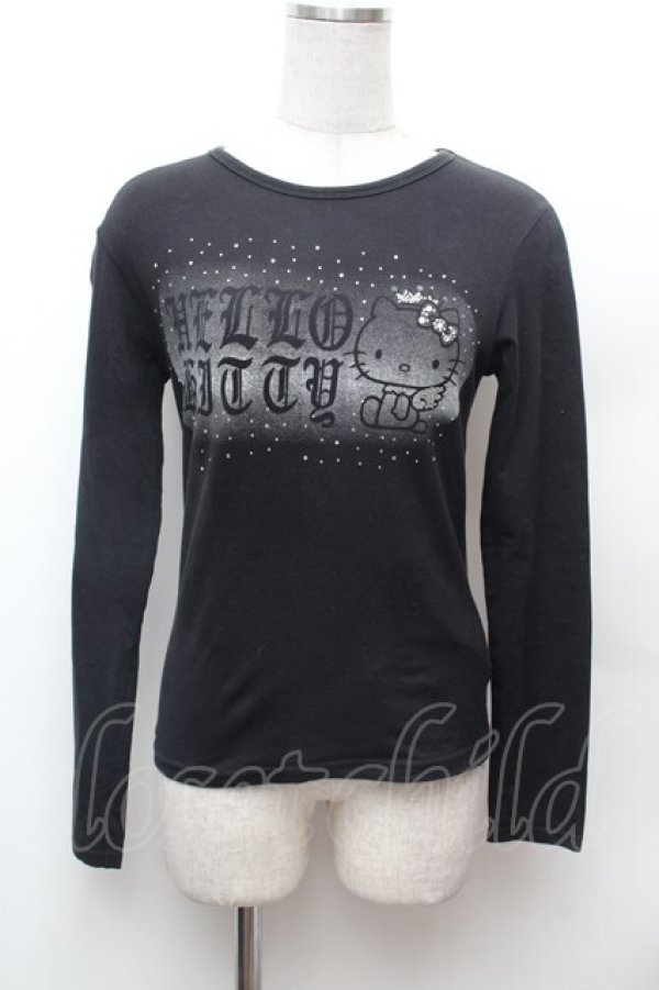 画像1: PUNK / プリントカットソー  黒 S-26-02-04-023-PU-TS-HR-ZS (1)