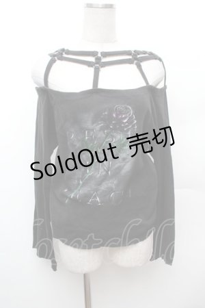 画像: PUNK / プリント長袖カットソー  黒 S-26-02-04-026-PU-TS-HR-ZS