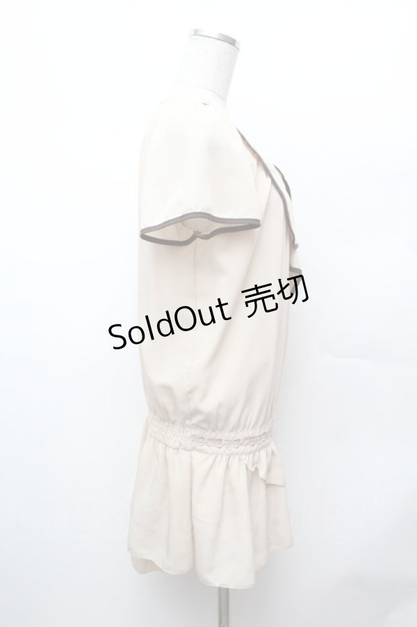 画像2: axes femme / リボンデザインチュニ  オフ S-26-02-04-027-AX-OP-AS-ZS (2)