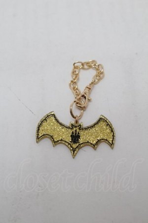 画像: Moi-meme-Moitie / 蝙蝠ロゴアクリルバッグチャーム  ゴールド S-26-02-05-004-MO-ZA-AS-ZS
