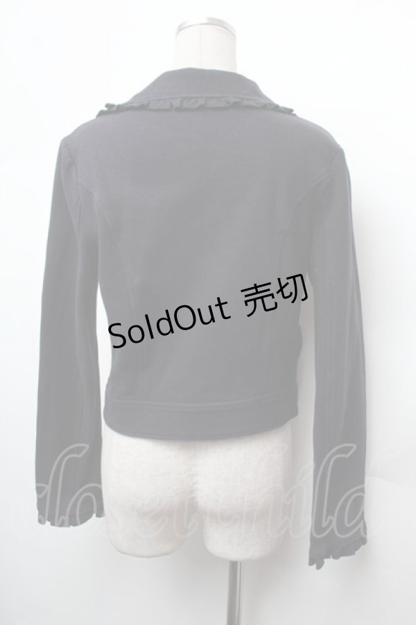 画像3: Emily Temple cute / フリルカットライダースジャケット  黒 S-26-02-05-032-ET-JA-AS-ZS (3)