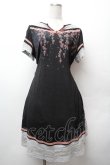 画像1: Ozz oneste / 桜刺繍チャイナワンピース  黒 S-26-02-05-039-OO-OP-AS-ZS (1)