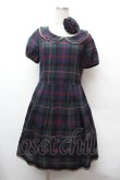 画像1: Jane Marple / チェックワンピース  グリーン S-26-02-05-042-JM-BL-AS-ZS (1)