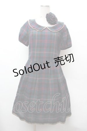 画像: Jane Marple / チェックワンピース  グリーン S-26-02-05-042-JM-BL-AS-ZS