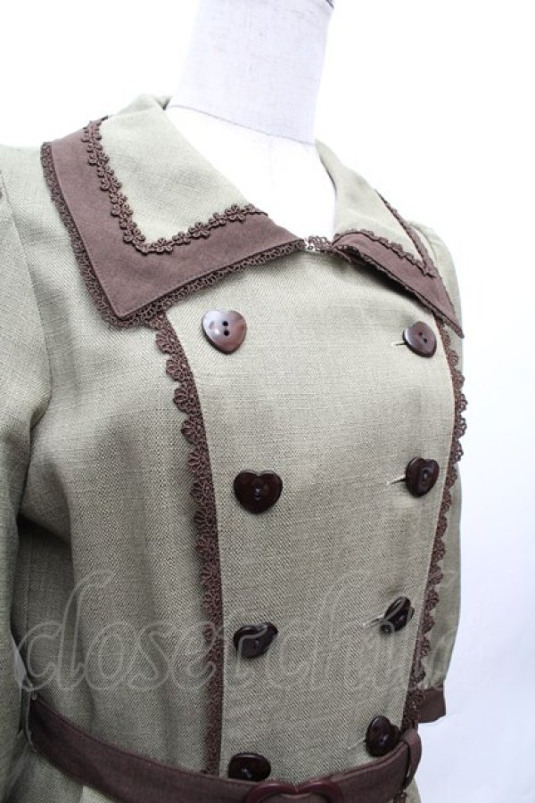 画像2: Innocent World / セレーネワンピース M ライトグリーンｘショコラ S-26-02-05-044-IW-OP-AS-ZS (2)