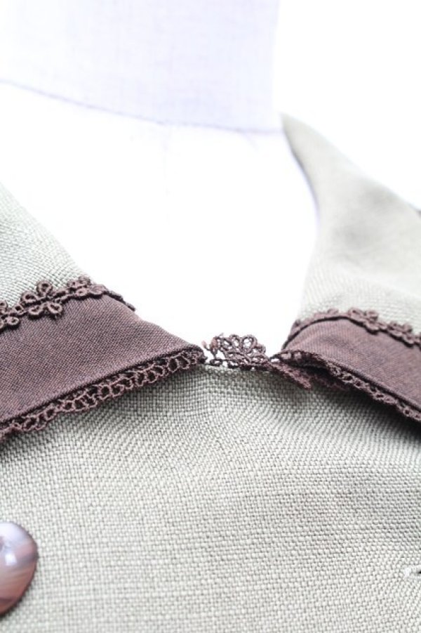 画像3: Innocent World / セレーネワンピース M ライトグリーンｘショコラ S-26-02-05-044-IW-OP-AS-ZS (3)