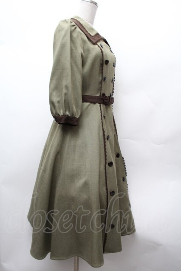 画像4: Innocent World / セレーネワンピース M ライトグリーンｘショコラ S-26-02-05-044-IW-OP-AS-ZS (4)