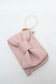 画像1: m petit by misako / NINA’Sコラボリボンコインケース  ピンク S-26-02-05-006-LO-ZA-AS-ZS (1)