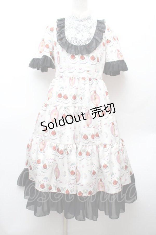 画像1: Q-pot. / プードルケーキベルスリーブドレス  オフ S-26-02-05-046-QP-OP-AS-ZS (1)