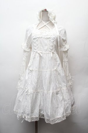 画像: BABY,THE STARS SHINE BRIGHT / はわせドールワンピース&ヘッドドレスセット  白 S-26-02-05-051-BA-OP-AS-ZS