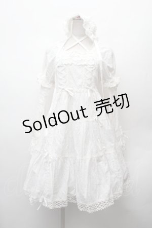 画像: BABY,THE STARS SHINE BRIGHT / はわせドールワンピース&ヘッドドレスセット  白 S-26-02-05-051-BA-OP-AS-ZS