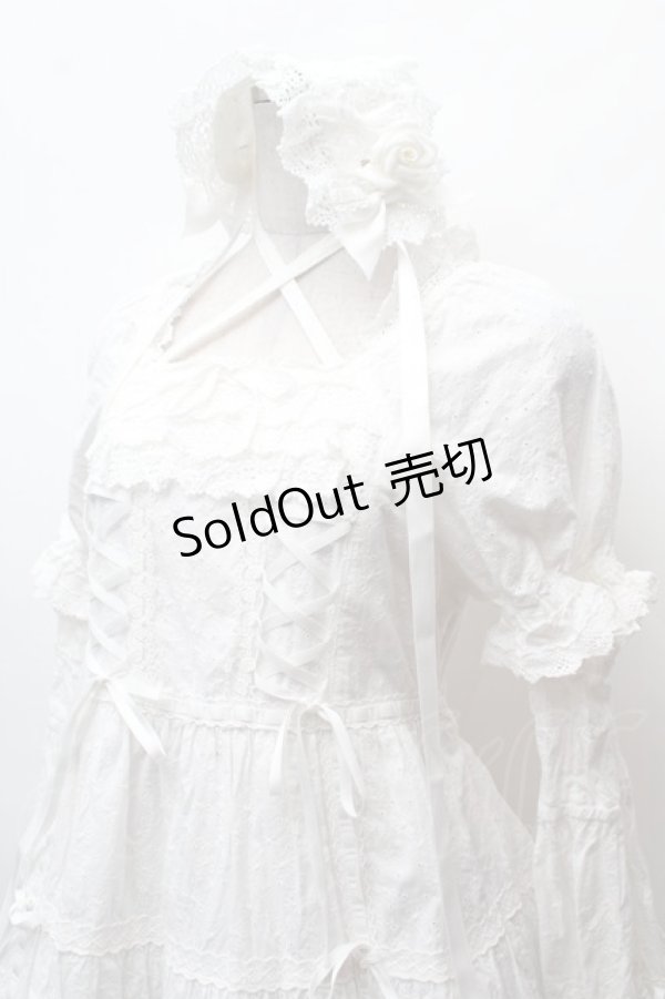 画像2: BABY,THE STARS SHINE BRIGHT / はわせドールワンピース&ヘッドドレスセット  白 S-26-02-05-051-BA-OP-AS-ZS (2)