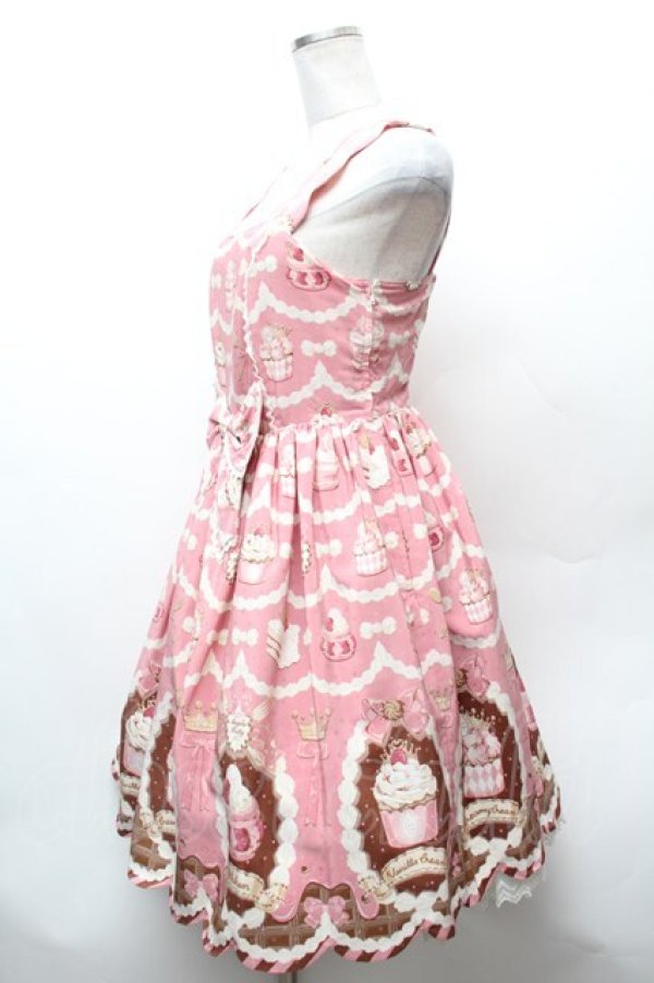 画像3: Angelic Pretty / Sweet Cream Princessジャンパースカート  ピンク S-26-02-05-053-AP-OP-AS-ZS (3)