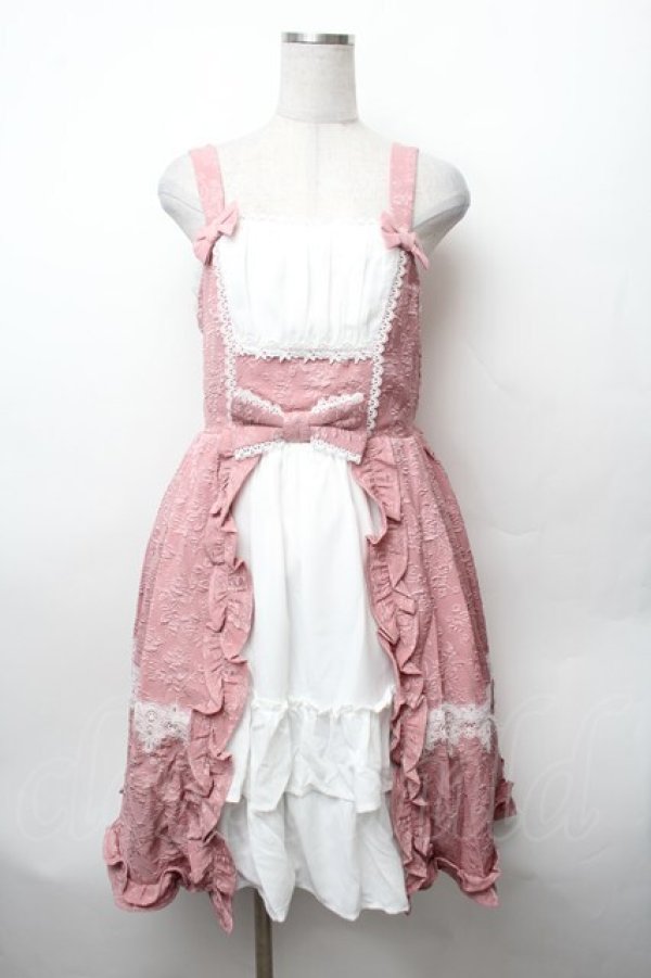 画像1: axes femme kawaii / メアリージャンパースカート M ピンク S-26-02-05-054-AX-OP-AS-ZS (1)