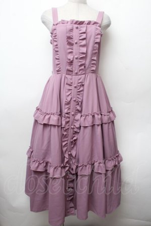 画像: axes femme kawaii / ロマンティックフリルジャンパースカート  ピンク S-26-02-05-056-AX-OP-AS-ZS