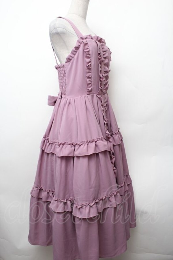 画像2: axes femme kawaii / ロマンティックフリルジャンパースカート  ピンク S-26-02-05-056-AX-OP-AS-ZS (2)