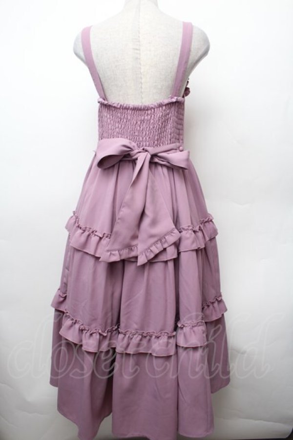 画像3: axes femme kawaii / ロマンティックフリルジャンパースカート  ピンク S-26-02-05-056-AX-OP-AS-ZS (3)