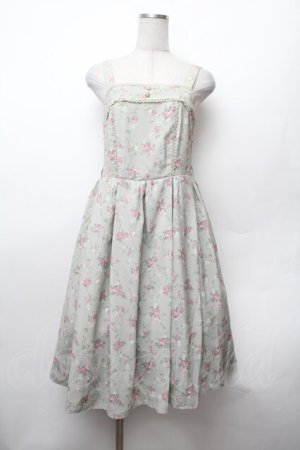 画像: axes femme kawaii / プティフルールジャンスカ  グリーン S-26-02-05-057-AX-OP-AS-ZS