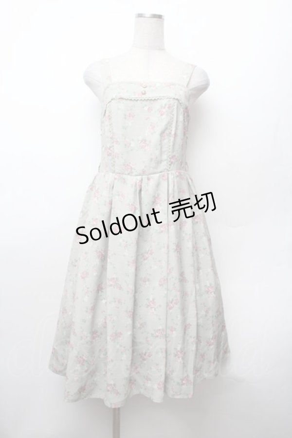 画像1: axes femme kawaii / プティフルールジャンスカ  グリーン S-26-02-05-057-AX-OP-AS-ZS (1)