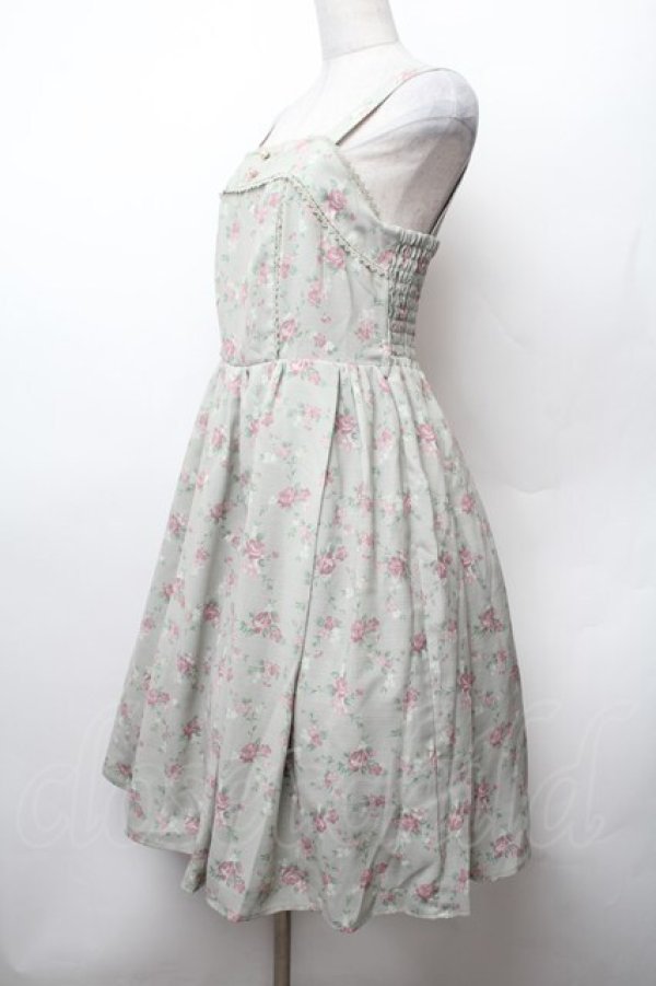 画像3: axes femme kawaii / プティフルールジャンスカ  グリーン S-26-02-05-057-AX-OP-AS-ZS (3)