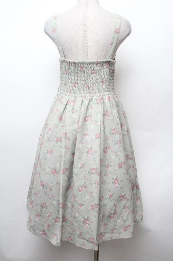 画像4: axes femme kawaii / プティフルールジャンスカ  グリーン S-26-02-05-057-AX-OP-AS-ZS (4)