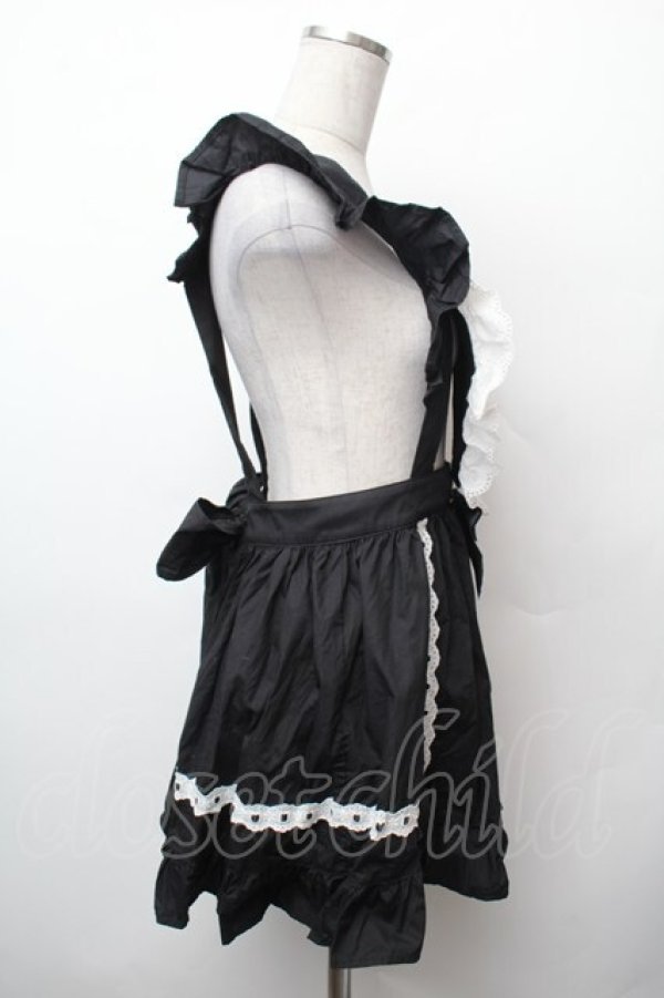 画像2: BABY,THE STARS SHINE BRIGHT / ハートエプロン  黒 S-26-02-05-063-BA-ZA-AS-ZS (2)