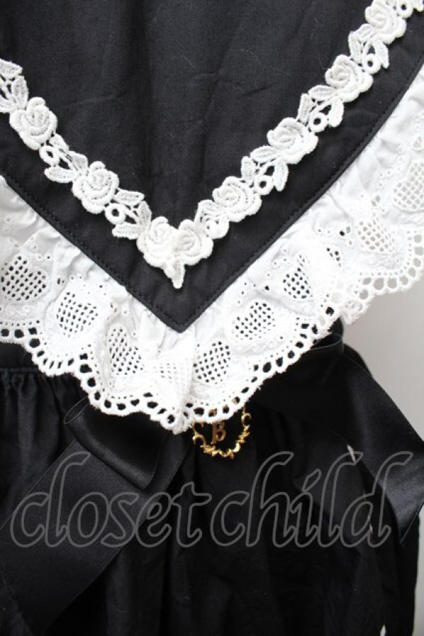 画像5: BABY,THE STARS SHINE BRIGHT / ハートエプロン  黒 S-26-02-05-063-BA-ZA-AS-ZS (5)