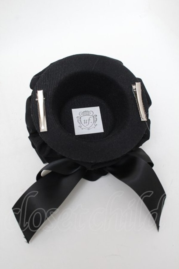 画像3: uf. / ミニハット  黒 S-26-02-05-015-LO-AC-AS-ZS (3)