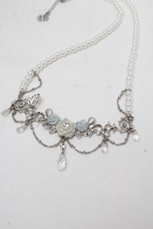 画像: axes femme / ローズｘパールネックレス  白 S-26-02-05-019-AX-AC-AS-ZS