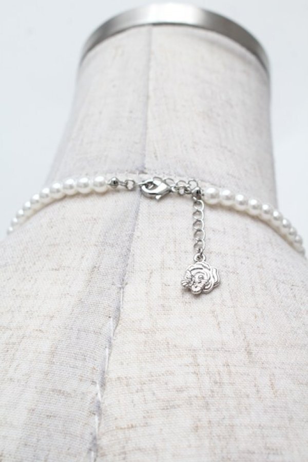 画像3: axes femme / ローズｘパールネックレス  白 S-26-02-05-019-AX-AC-AS-ZS (3)