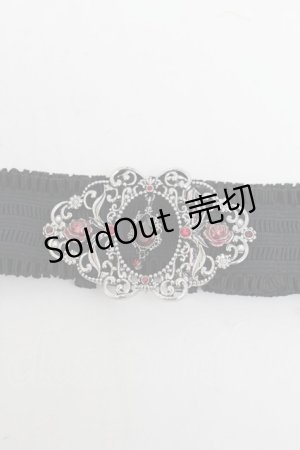 画像: axes femme / 誕生石モチーフゴムベルト  黒 S-26-02-05-021-AX-ZA-AS-ZS