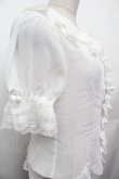 画像2: BABY,THE STARS SHINE BRIGHT / お花レースの半袖シフォンブラウス  白 S-26-02-05-022-BA-BL-AS-ZS (2)
