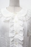 画像3: BABY,THE STARS SHINE BRIGHT / お花レースの半袖シフォンブラウス  白 S-26-02-05-022-BA-BL-AS-ZS (3)