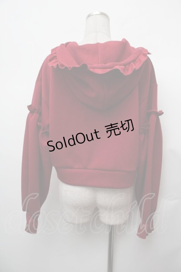 画像3: axes femme / ショート丈ダンボールパーカー  赤 S-26-02-05-026-AX-TO-AS-ZS (3)