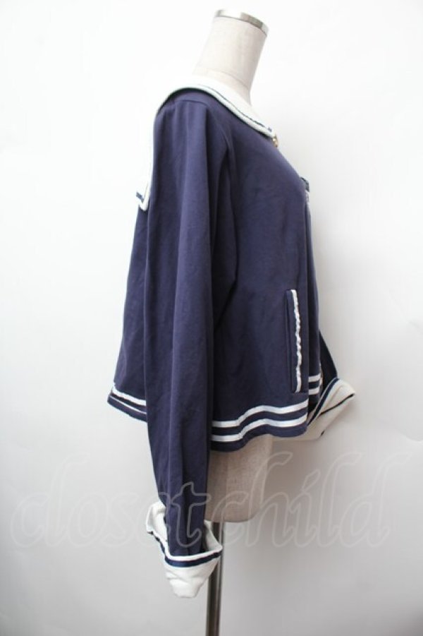 画像3: Amavel / セーラーポンチョパーカー  紺 S-26-02-05-030-CA-BL-AS-ZS (3)