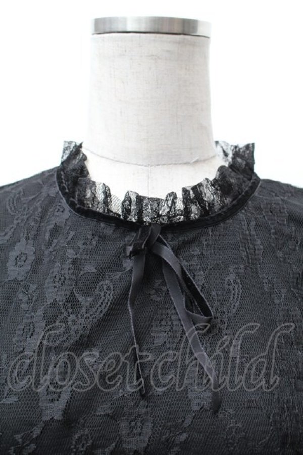 画像2: Ank Rouge / /総レーストップス  黒 S-26-02-06-033-CA-TO-HR-ZS (2)