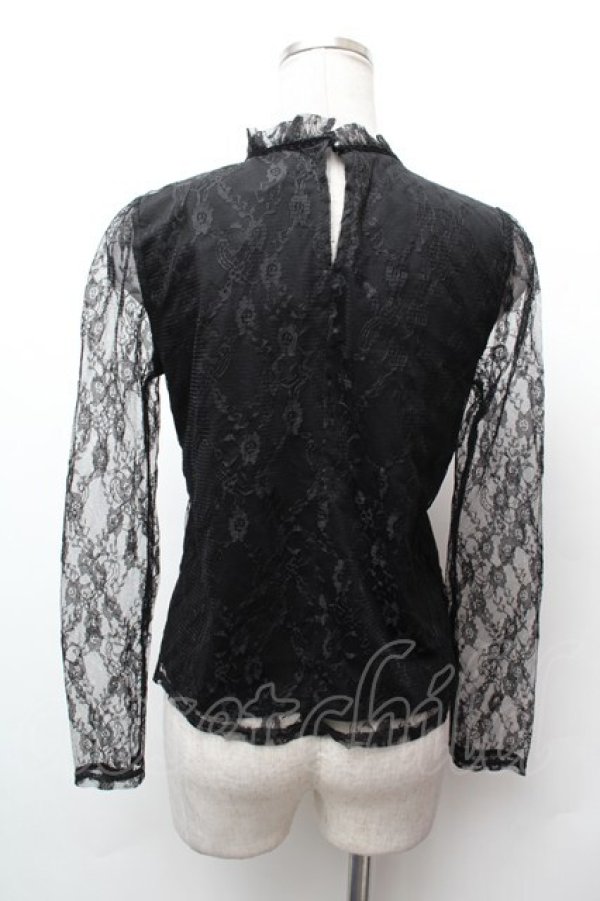 画像3: Ank Rouge / /総レーストップス  黒 S-26-02-06-033-CA-TO-HR-ZS (3)