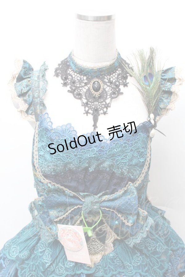 画像3: Mewroco / Peacock Feather ミニドレス  グリーン S-26-02-06-038-LO-OP-TE-ZS (3)