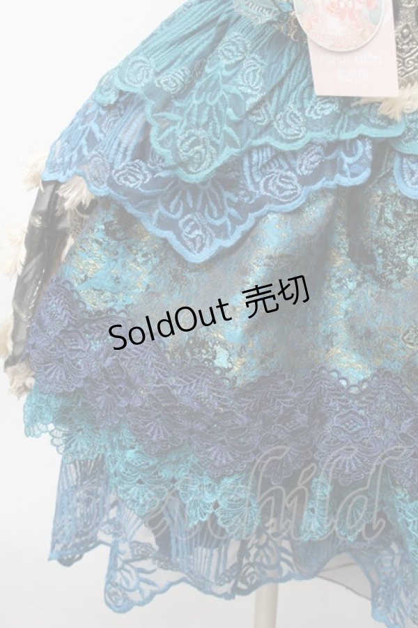 画像4: Mewroco / Peacock Feather ミニドレス  グリーン S-26-02-06-038-LO-OP-TE-ZS (4)