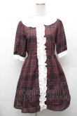 画像1: Ank Rouge / チェック丸襟ワンピース  ブラウン S-26-02-06-040-CA-OP-HR-ZS (1)